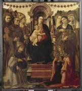 La Vierge et l'Enfant avec huit saints (Ansano Ciampanti) - Muzeo.com