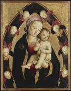La Vierge et l'Enfant dans une gloire de séraphins (anonymous) - Muzeo.com