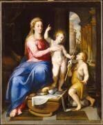 La Vierge, l'Enfant Jésus et le petit saint Jean-Baptiste (Lorenzo Sabatini) - Muzeo.com