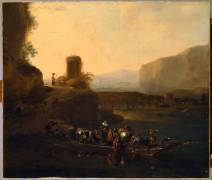 Le Bac (Nicolaes Berchem) - Muzeo.com