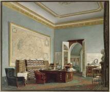 Le Cabinet de travail de l'empereur Napoléon III, aux Tuileries (Jean-Baptiste Fortuné de...) - Muzeo.com