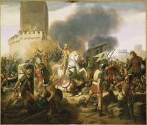 Le comte Eudes défend Paris contre les Normands en 886 (Jean Victor Schnetz) - Muzeo.com