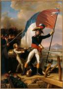 Le Général Augereau conduisant la charge à l'attaque du Pont d'Arcole le 15 novembre 1796 (Charles Thévenin) - Muzeo.com