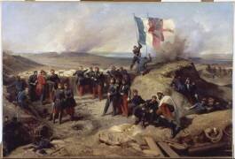 Le général Pélissier et son état-major à Sébastopol, 1855 (Henri Félix Emmanuel...) - Muzeo.com