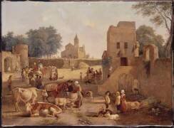 Le marché d'animaux (Jean-Jacques de Boissieu) - Muzeo.com