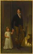 Le peintre Jean-Baptiste Isabey représenté en 1795 avec sa fille Alexandrine (François Gérard) - Muzeo.com