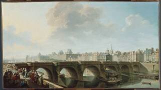 Le pont Neuf et la Samaritaine, à Paris (Jean-Baptiste Nicolas Raguenet) - Muzeo.com