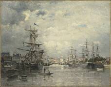 Le port de Caen (Stanislas Victor Edouard...) - Muzeo.com