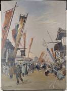 Le quartier des théâtres à Yokohama (Louis Dumoulin) - Muzeo.com