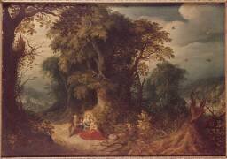 Le repos de la Sainte Famille (Abraham Govaerts) - Muzeo.com