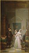 Le Roi de Navarre et Jeanne d'Albret, mère d'Henri IV (Pierre Révoil) - Muzeo.com