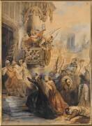 Le sac d'Anvers par les troupes espagnoles, en novembre 1576 (Jean-Auguste Henri Leys) - Muzeo.com