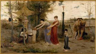 Le Sacrifice des poupées (Luc Olivier Merson) - Muzeo.com