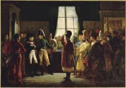 Le Tsar Alexandre Ier et Napoléon Ier, à Tilsitt (Pierre-Nolasque Bergeret) - Muzeo.com