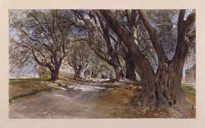 Les Oliviers à Antibes (Jean-Louis-Ernest Meissonier) - Muzeo.com
