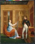 L'impératrice Marie-Louise faisant le portrait de Napoléon Ier (Alexandre Menjaud) - Muzeo.com
