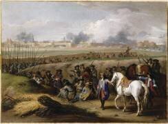 Louis XIV dans la tranchée au siège de Tournai le 21 juin 1667 (Adam Frans van der Meulen) - Muzeo.com