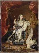 Louis XV, roi de France (1710-1774) représenté assis en grand manteau royal à l'âge de cinq ans (Hyacinthe Rigaud) - Muzeo.com