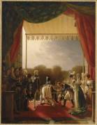 Louis XVIII, entouré des membres de la famille royale (Louis Ducis) - Muzeo.com