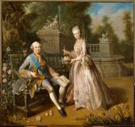 Louis-Jean-Marie de Bourbon, duc de Penthièvre (1725-1793) et sa fille, Louise-Adelaïde (Jean-Baptiste Charpentier the...) - Muzeo.com