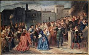 Lucrèce Borgia. Scène de l'affront (acte I, scène V) (Louis Boulanger) - Muzeo.com