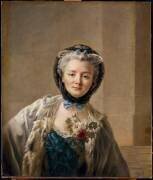 Madame Drouais, née Anne Françoise Doré, femme de l'artiste (François-Hubert Drouais) - Muzeo.com