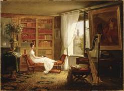Madame Récamier à l'Abbaye-aux-Dames (François-Louis Dejuinne) - Muzeo.com