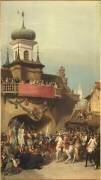 Maurice de Saxe remet les clefs de la ville de Prague à l'électeur de Bavière le 26 novembre 1741 (Auguste Couder) - Muzeo.com