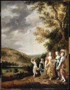 Mercure contemple Hersé et Aglaure (Hendrik van Balen) - Muzeo.com