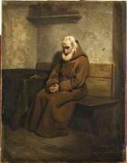 Moine méditant (Claudius Jacquand) - Muzeo.com