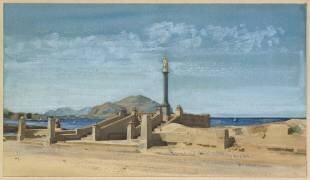 monument avec Vierge à l'Enfant élevé en bord de la mer (Constant Moyaux) - Muzeo.com