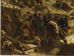 Mort du colonel Raguet de Brancion lors du siège de Sébastopol, le 7 juin 1855 (Alexandre Protais) - Muzeo.com