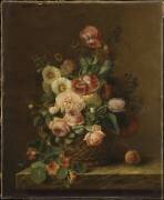 Nature morte aux fleurs et fruits (anonymous) - Muzeo.com