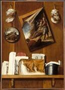 Nature morte en trompe-l'oeil : le tabac. Allégorie de l'Odorat (Bernardo German y Llorente) - Muzeo.com
