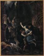 Notre Dame de Paris. L'enlèvement de la Esmeralda (livre II, ch.IV) (Louis Boulanger) - Muzeo.com