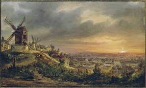 Paris, vu de la butte Montmartre (Louis Daguerre) - Muzeo.com