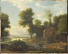 Paysage au bord de l'Ilyssus (Jean-Victor Bertin) - Muzeo.com
