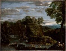 Paysage avec fuite en Egypte (Domenichino) - Muzeo.com