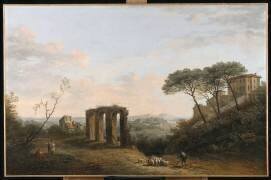 Paysage d'Italie (Jules César Denis van Loo) - Muzeo.com