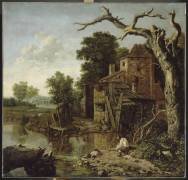 Paysage à la mare (Jan Wijnants) - Muzeo.com