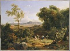 Paysage inspiré de la vue de Frascati (Achille Etna Michallon) - Muzeo.com