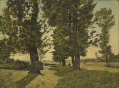 Paysage, prairie à hérisson (Henri Joseph Harpignies) - Muzeo.com