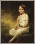 Petite fille tenant des fleurs dit aussi Innocence : portrait de Nancy Graham (Henry Raeburn) - Muzeo.com