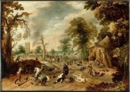 Pillage d'un village (Sébastien Vrancx) - Muzeo.com