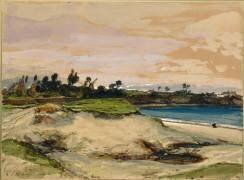 Plage des environs de Saint Servan (Eugène Isabey) - Muzeo.com