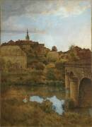 Pont sur la Saône, Châtillon (Jean Ferdinand Monchablon) - Muzeo.com