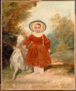 Portrait de A. Bes fils enfant dit L'enfant à la chèvre (Octave Tassaert) - Muzeo.com