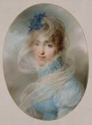Portrait de la reine Hortense, faisant partie du carnet de romances personnel de la reine Hortense (Jean-Baptiste Isabey) - Muzeo.com