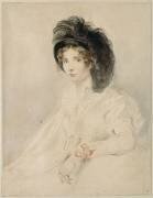Portrait de Lady Elisabeth Foster, duchesse de Devonshire, en robe blanche (Thomas Lawrence) - Muzeo.com