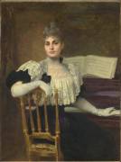 Portrait de Madame J. Machard (Jules-Louis Machard) - Muzeo.com